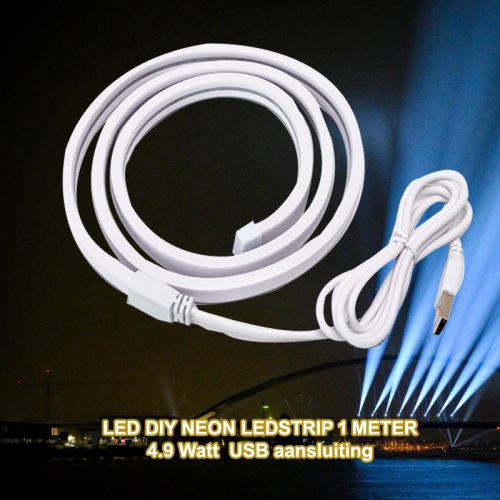 LED DIY NEON LEDSTRIP 1 METER  4.9W  USB aansluiting  - 8196-led strip diy 306960