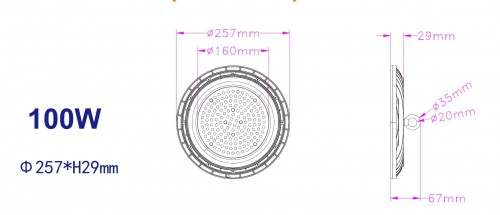 6145-ledtraco-led highbay 100w dob 