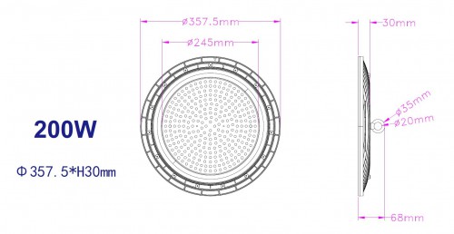 6147-ledtraco-led highbay 200w 